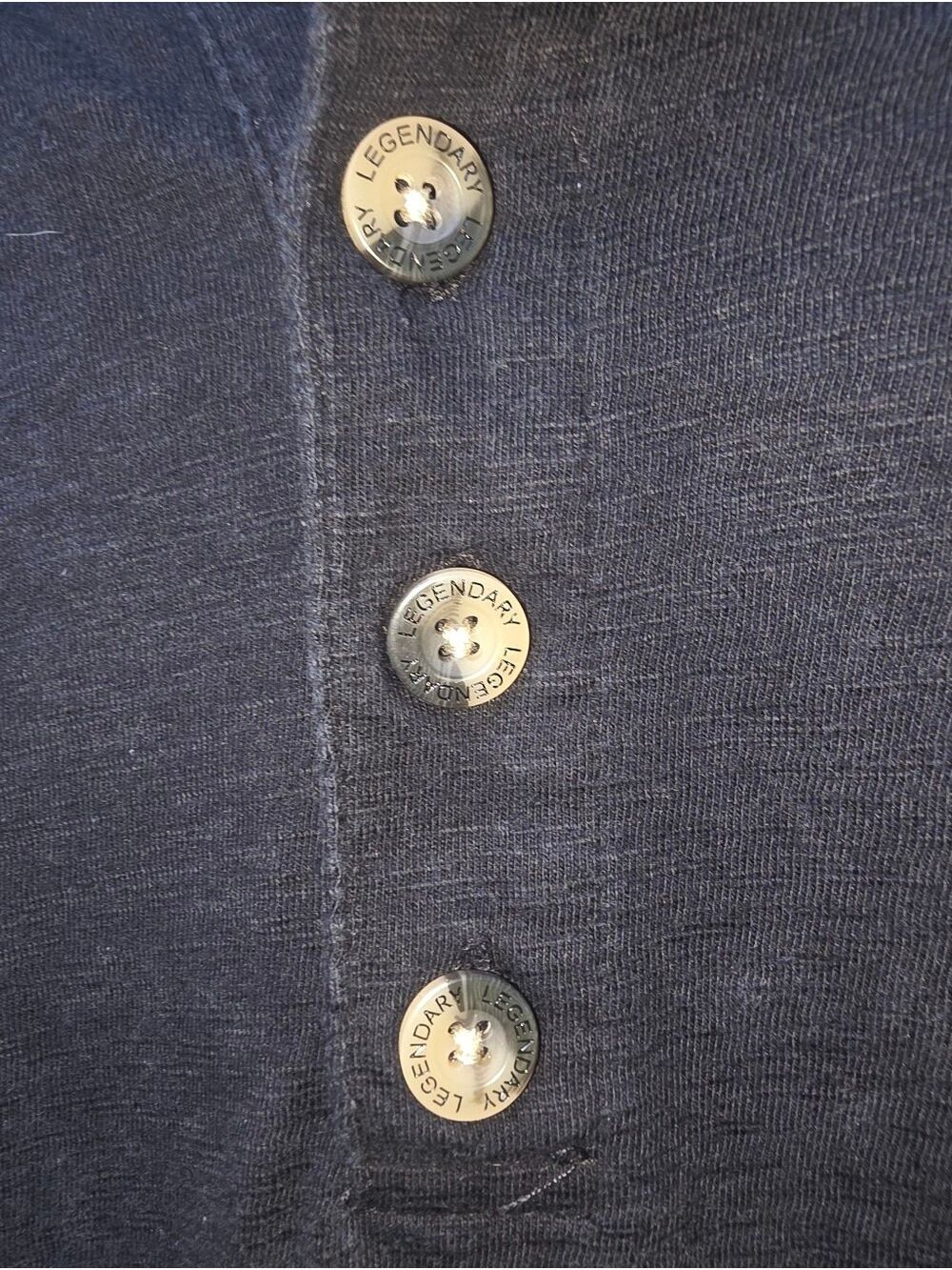 Legendary Whitetails,Men's Black Long-Sleeve Henley with Contrast Stitching #LS1 - Picture 7 of 13